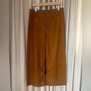 Anthropologie Maeve Collette Pant, Gold, 32